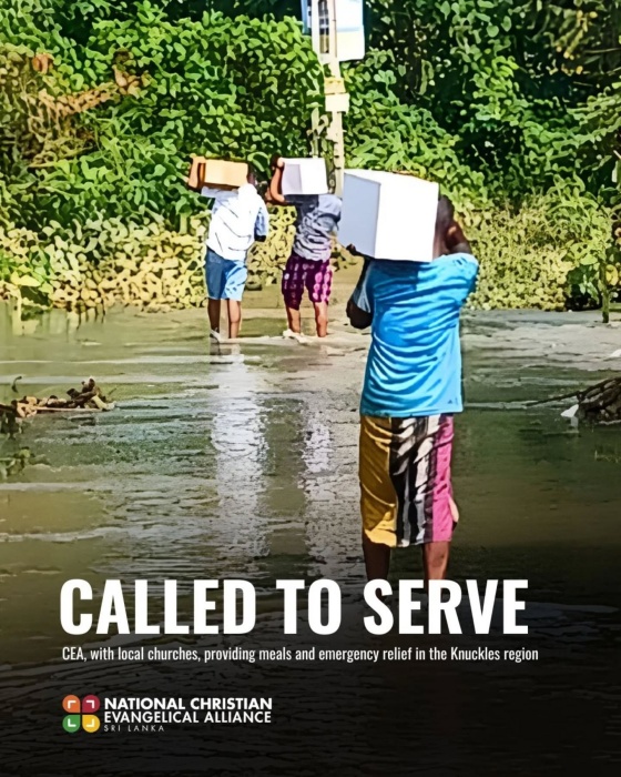 斯里蘭卡洪災。(FB@National Christian Evangelical Alliance of Sri Lanka)